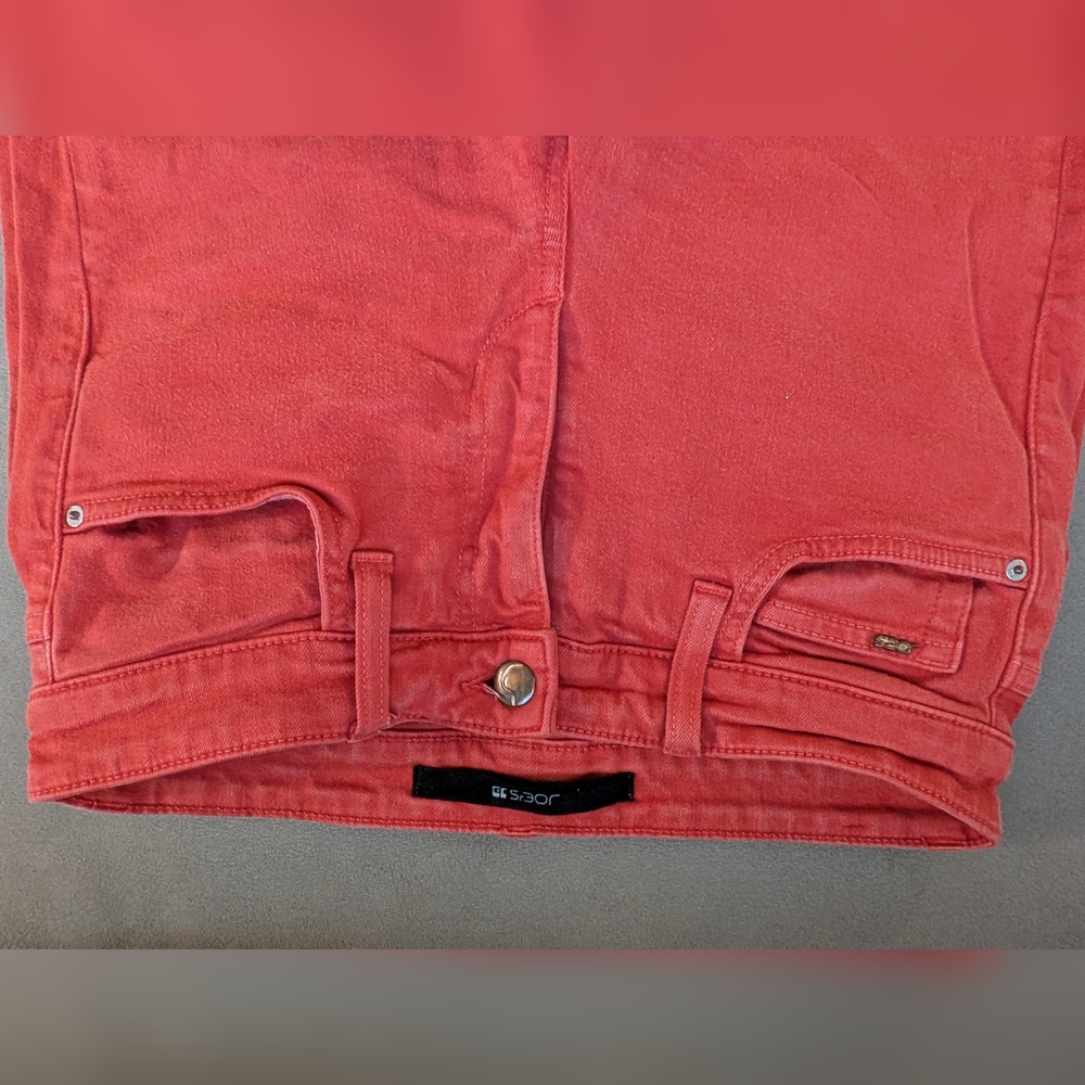 Joe's Hibiscus Red High-rise Skinny Ankle Jeans